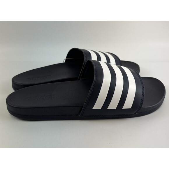 Adidas Adilette Comfort Slide Sandal Tags Navy White Stripes Legend Ink Mens 13 main image 6